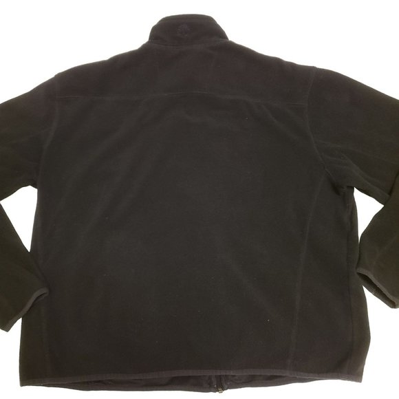 Timberland Fleece Jacket Full Zip Black Men's XXL - Picture 12 of 14